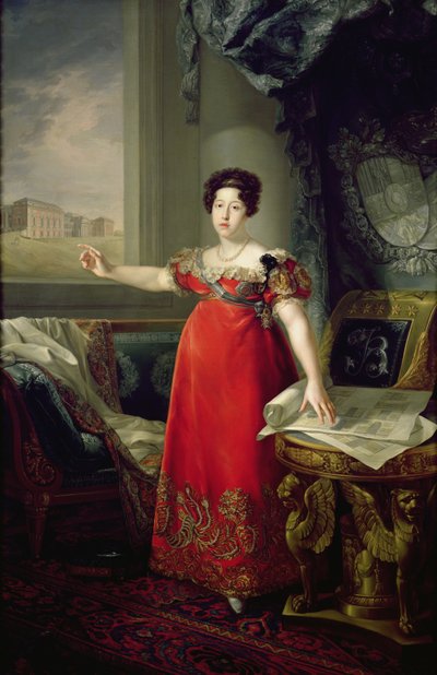 Königin Dona Maria Isabel de Braganza, 1829 von Bernardo Lopez y Piquer